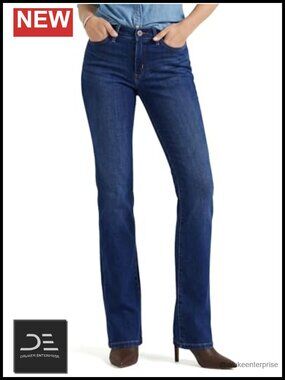 Extra Long Straight Leg Jeans for Tall Women Mid Rise Stretch Denim 36 Inseam